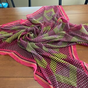 Huge 52” Square Op Art Scarf
